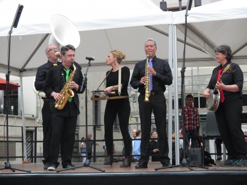 Compétition de jazz dans le cadre Weimarer Dreieck pendant la Fête de la Musique
